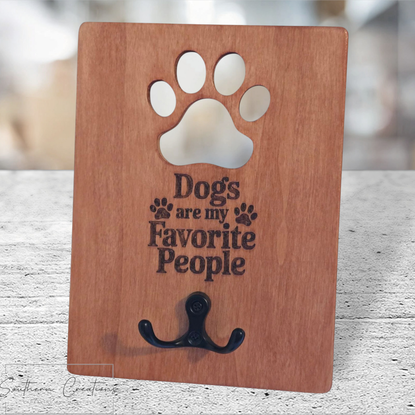 Dogs are My Favorite People Leash Holder