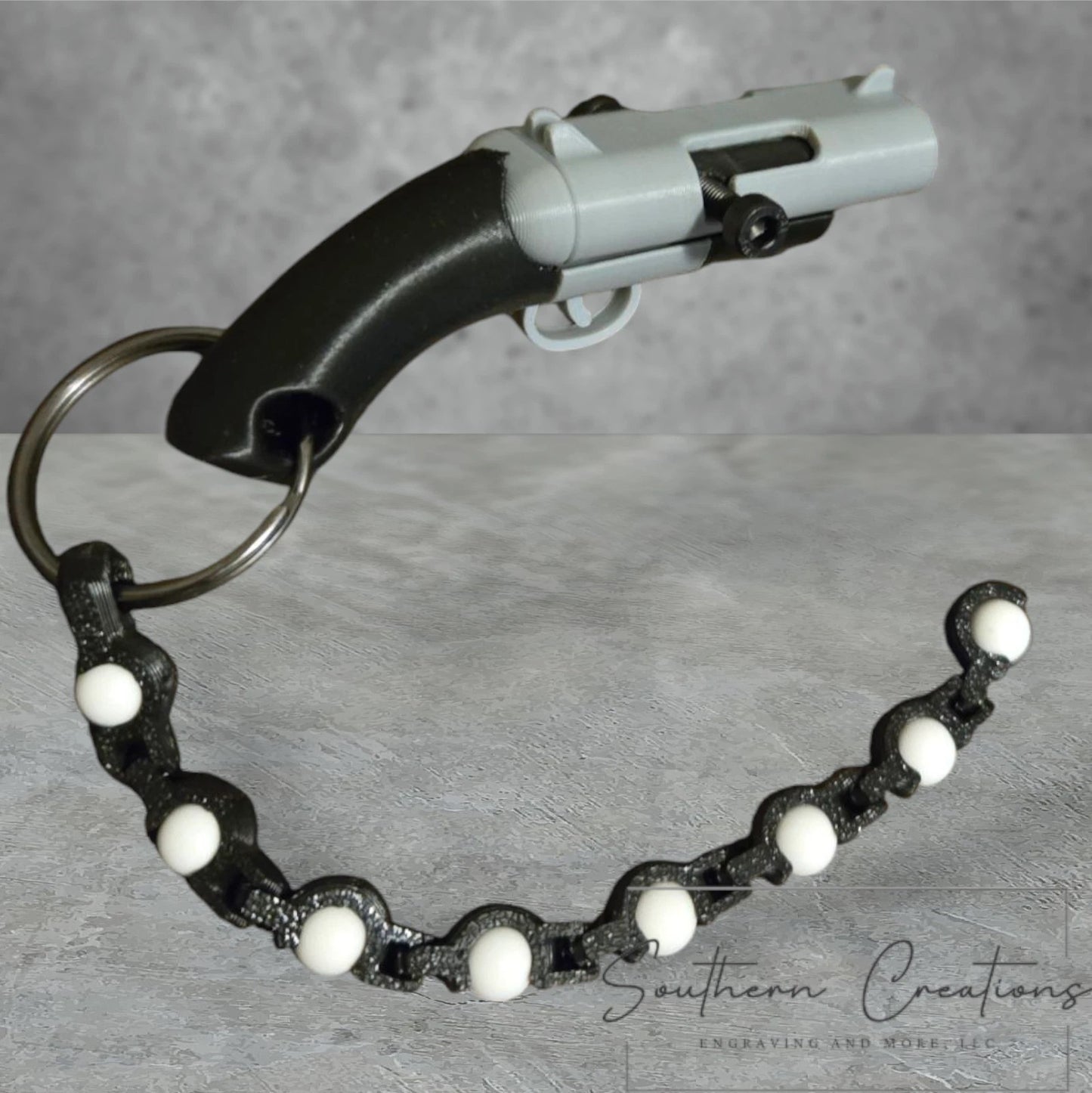 Double Barrell Shotgun Keychain- Functional BB Blaster and Fidget
