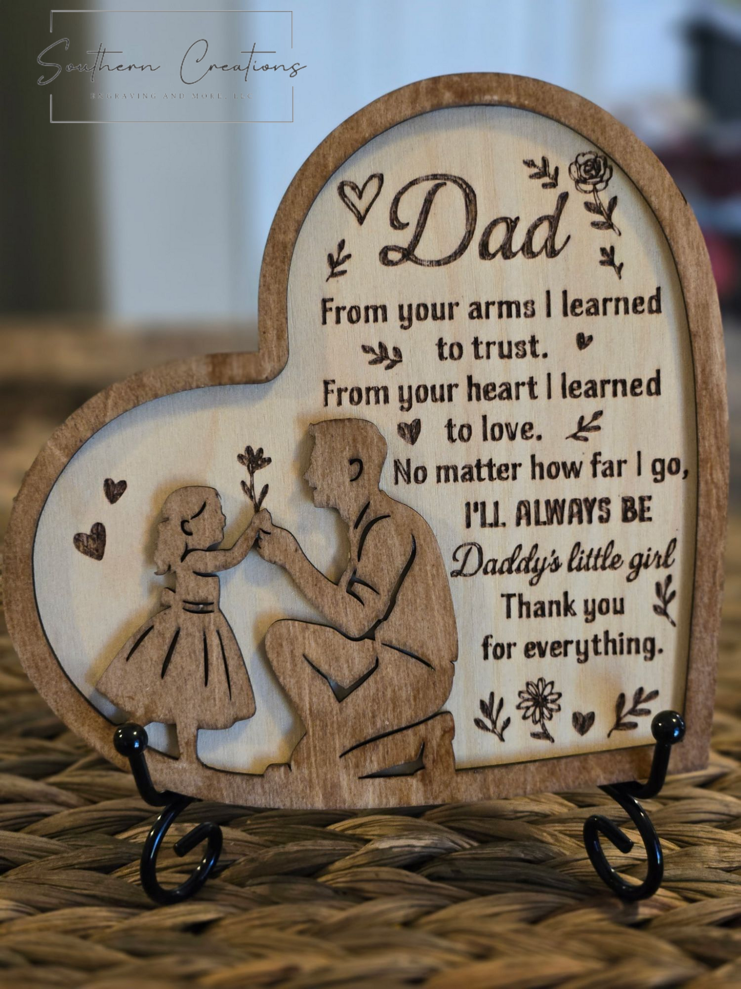Father's Day Heart Plaque