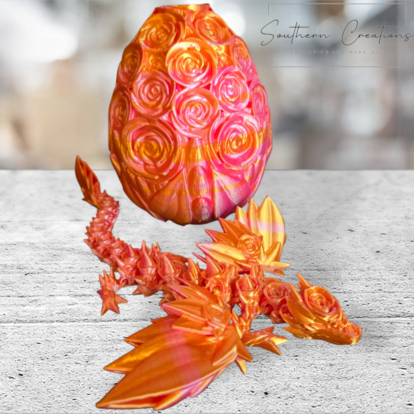 Rose Wing Dragon with Rose Egg