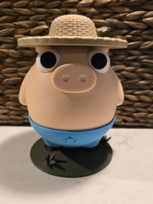 Farmer Piggy Bank