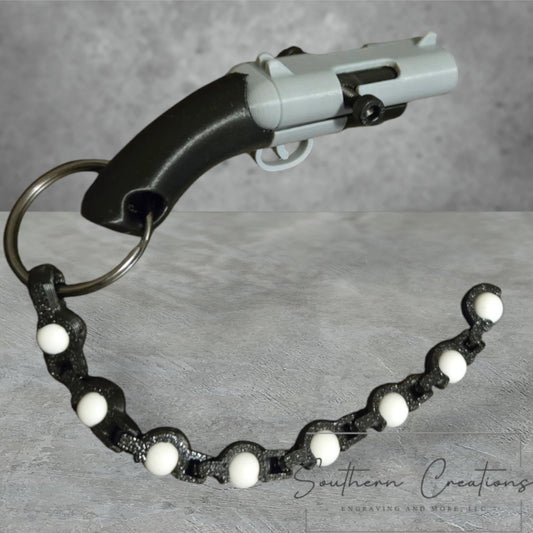 Double Barrell Shotgun Keychain- Functional BB Blaster and Fidget