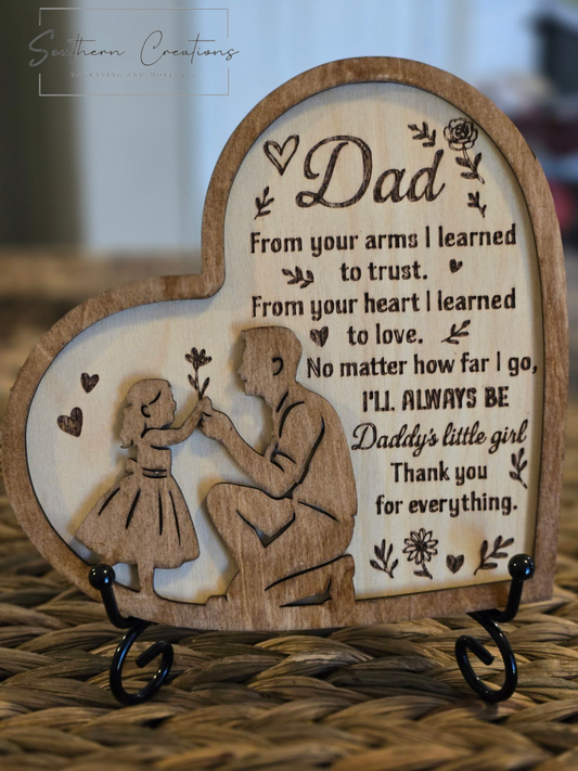 Father's Day Heart Plaque