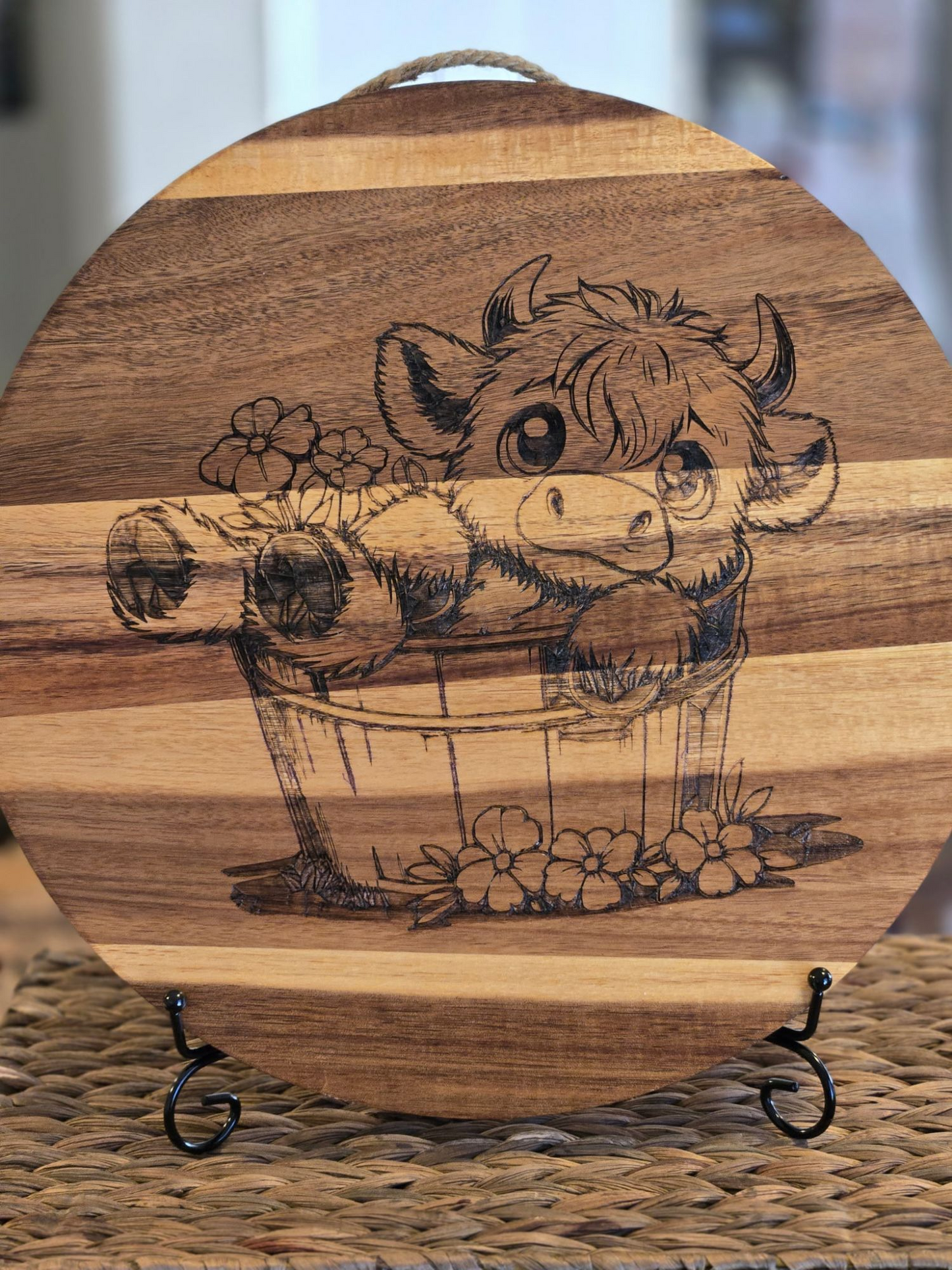 Highland Cow Decorative Sign