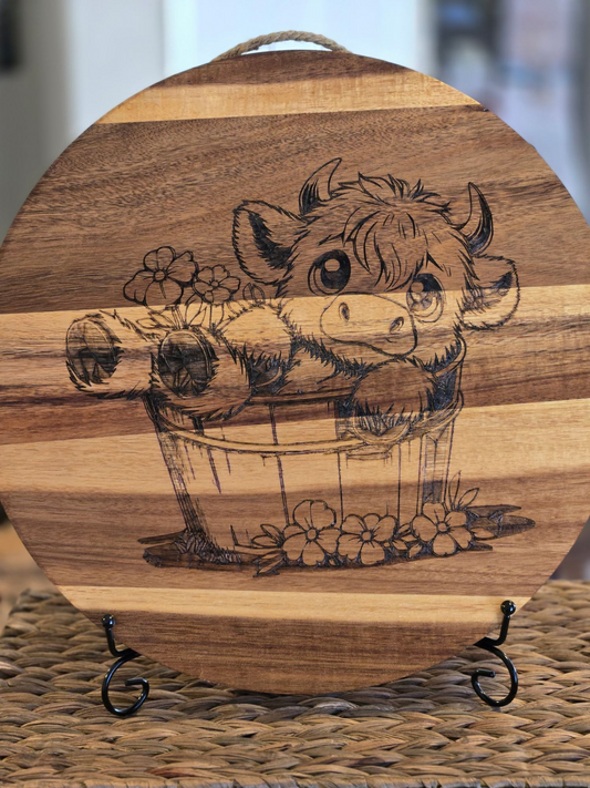 Highland Cow Decorative Sign