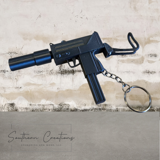 Mac-10 Keychain-Functional BB Blaster and Fidget Toy