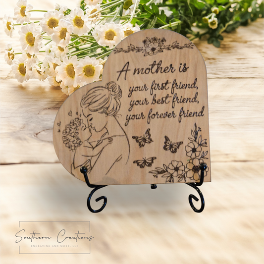 Mother's Heart Plaque