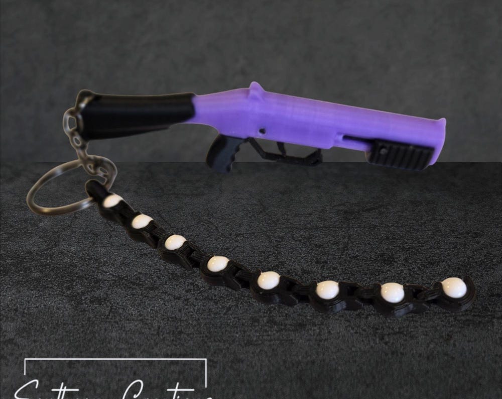 Pump Action Shotgun Keychain- Functional BB Blaster
