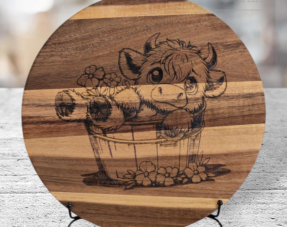 Highland Cow Decorative Sign