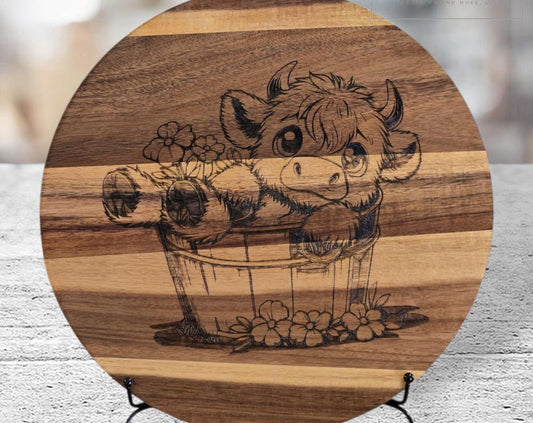 Highland Cow Decorative Sign